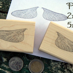 P91 Fair wings rubber stamp (2 stamps)