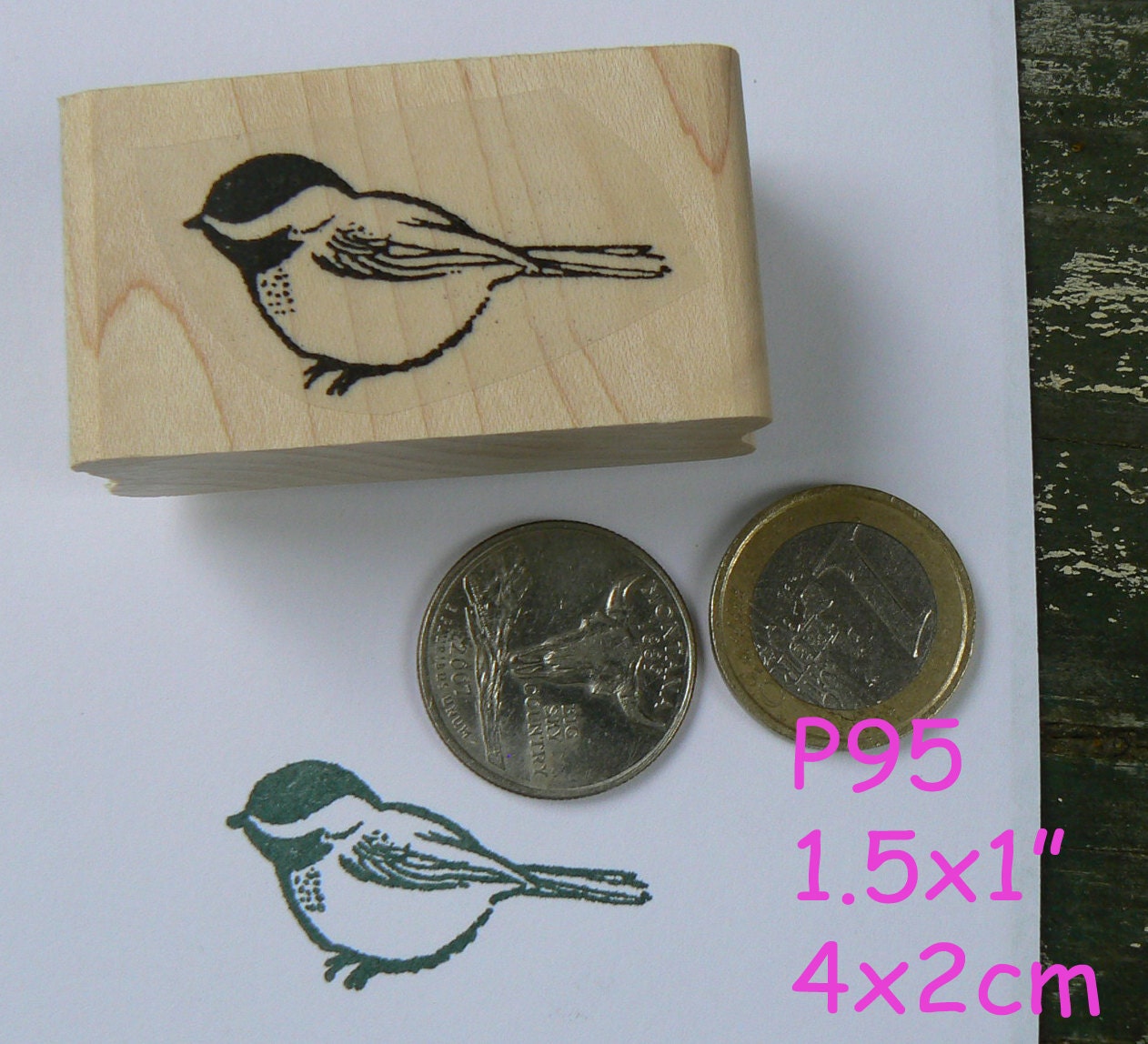 P95 Little bird rubber stamp. Etsy