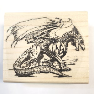 Dragon rubber stamp  P3