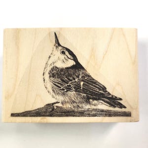 P64 Nuthatch rubber stamp