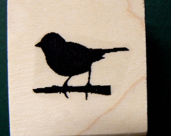 Little bird rubber stamp WM P4