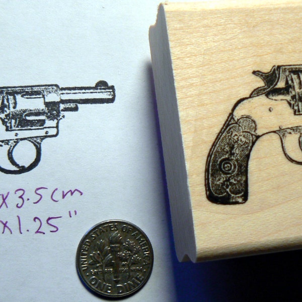 Gun  rubber stamp WM P49C