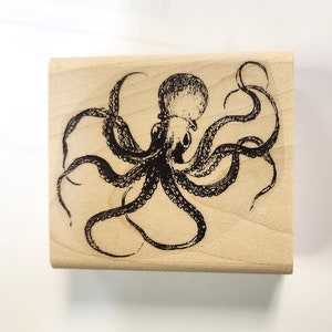 P26  Large Octopus rubber stamp
