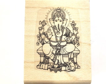 P75 Ganesha rubber stamp