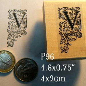 Sello de goma P96 Letra V