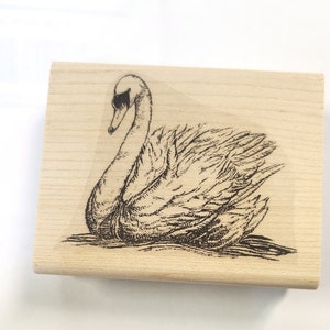 Tampon en caoutchouc Swan P30 WM gravé en profondeur