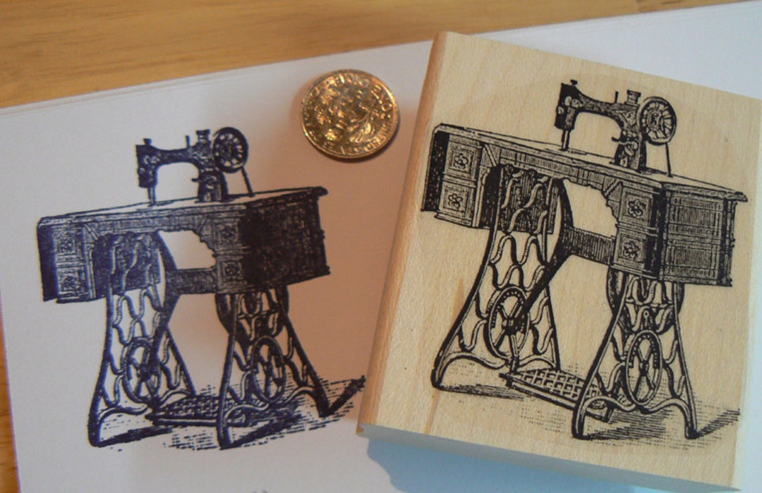 Sewing Machine Rubber Stamp WM P25 Etsy