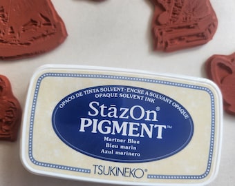Encre à solvant pigmentée opaque Stazon - Bleu marine