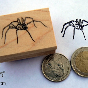 Small spider rubber stamp P91
