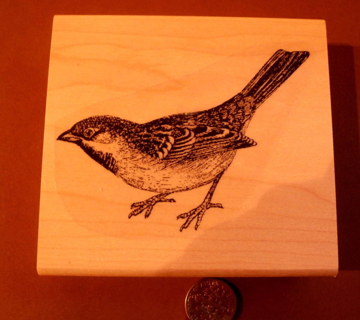 Bird Rubber Stamp WM P15 Etsy