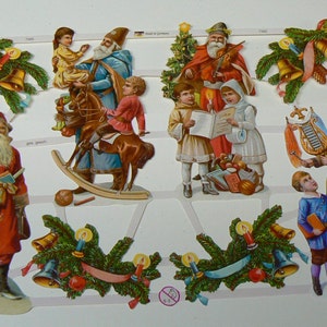 Vintage Holiday Paper Die Cuts-Beautiful  German scrap, die cut relief paper 7385