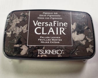 Versafine Fallen Leaves - Brown- colour Ink Pad - Permanent Archival Ink
