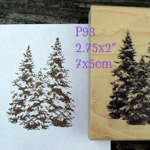 Timbro in gomma alberi di Natale, Pini P93