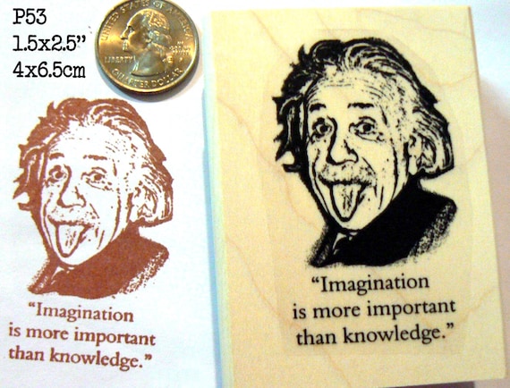 Albert Einstein rubber stamp P53