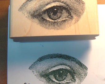 Eye rubber stamp, victorian style WM P30