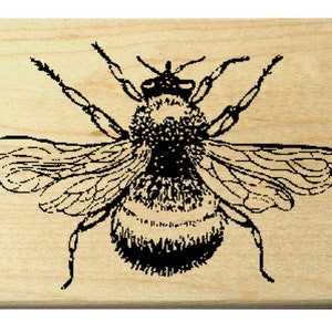 P125 Our Largest Bumble bee rubber stamp WM