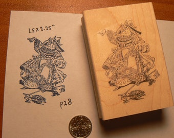 Alice in Wonderland the Queen Rubber Stamp WM P28