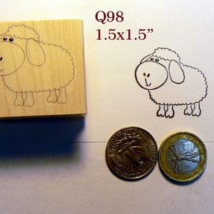 Q98 Sheep rubber stamp