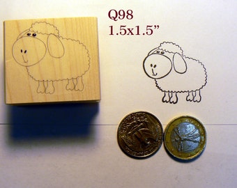 Q98 Sheep rubber stamp