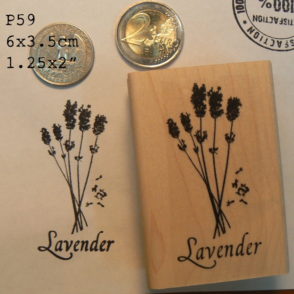 P59 Lavender rubber stamp