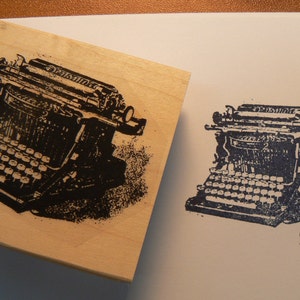 Vintage typewriter rubber stamp  P12