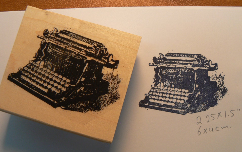 Vintage Typewriter Rubber Stamp P12 Etsy