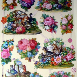 Fiori Carta Fustellata Ritagli tedeschi, carta in rilievo fustellata 7391