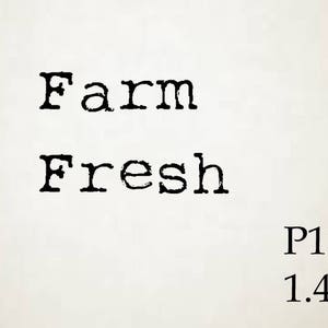 P110 Farm Fresh Rubber Stamp