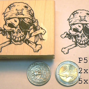 P59 Pirate rubber stamp