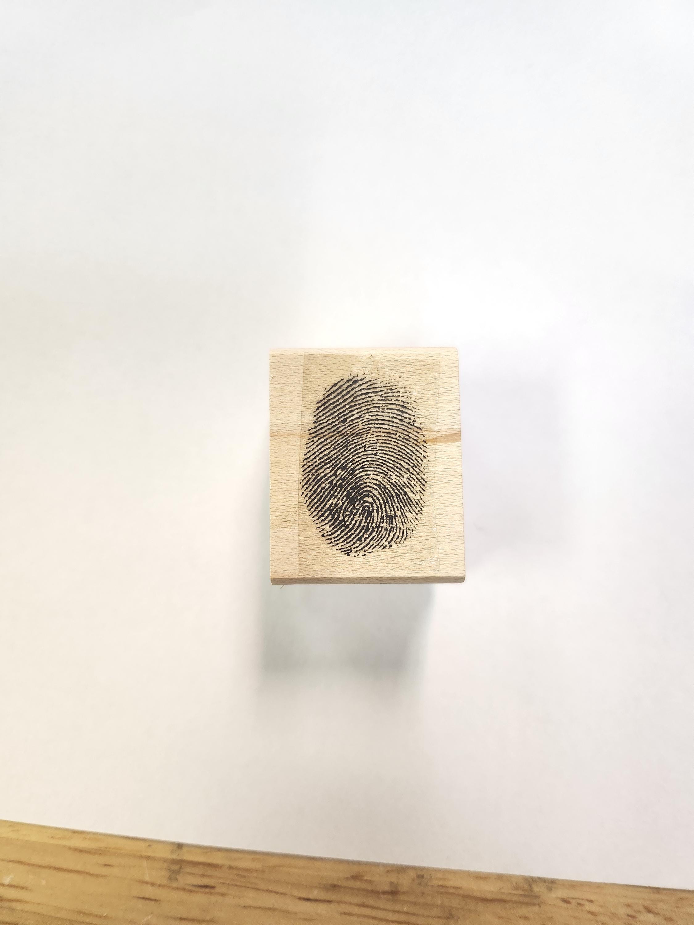 P24 Finger print rubber stamp WM 1x0.6 inches