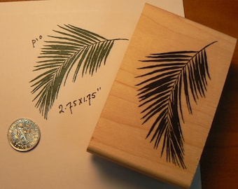 Palm Leaf  rubber stamp P10