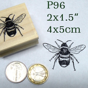 P96 Larger bumble bee rubber stamp
