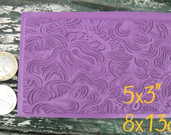 Waves background pattern rubber stamp UM.