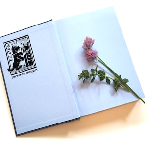 Ex Libris Stempel Schottenkari 6x3,5cm personalisiert