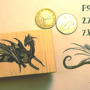 Dragon rubber stamp P92