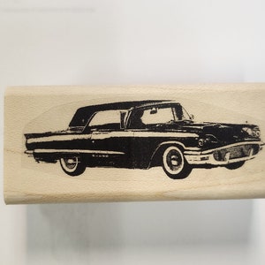 P28 Classic car Thunderbird rubber stamp