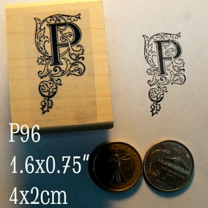 P96 Buchstabe P Monogramm Stempel