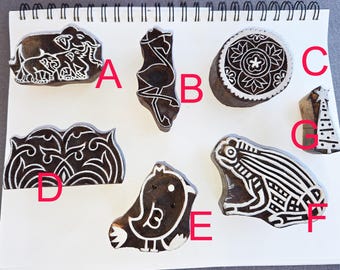 Indian Rosewood Large carved stamps - New ones arrived!