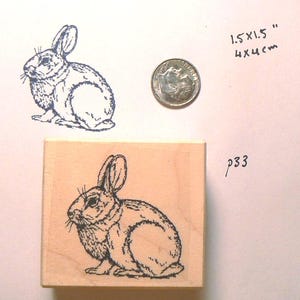 Bunny rubber stamp  P33