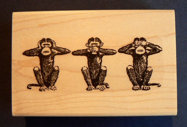Monkey see no evil hear no evil speak no evil - Etsy 日本