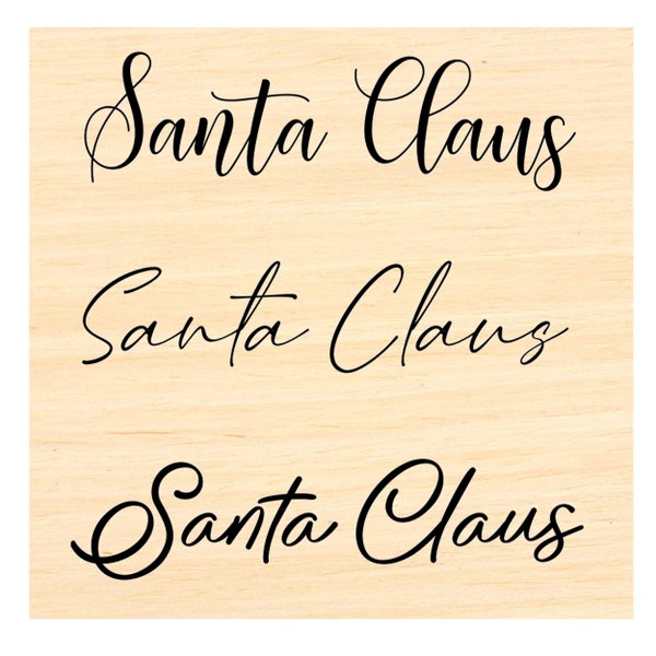 Santa Rubber Stamp - Etsy