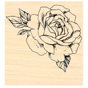 P141 Carimbos de borracha Two Rose - voltados para a esquerda e para a direita