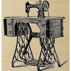 Sewing machine rubber stamp WM P25