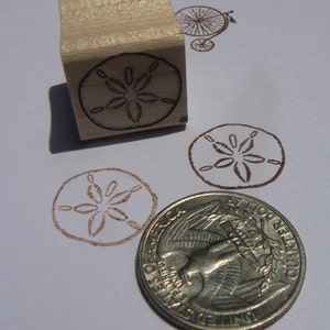 Miniature seadollar rubber stamp Wm P24 image 2
