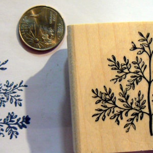 Herb, foliage  rubber stamp P53