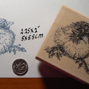 Baby Chicken rubber stamp Chick WM P27 image 1