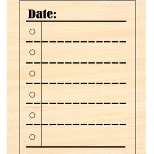 P121 Sello de goma para agenda de fechas