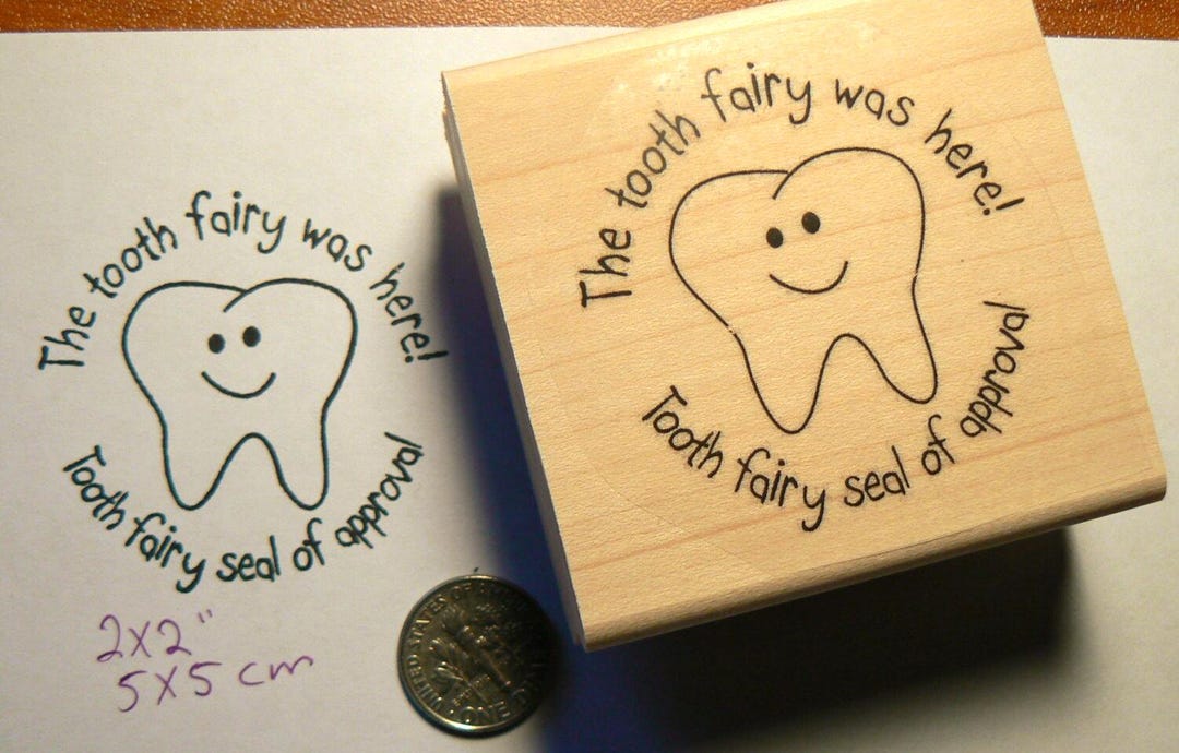 Tooth Fairy Round Rubber Stamp WM P49C - Etsy