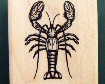 Lobster rubber stamp WM P12