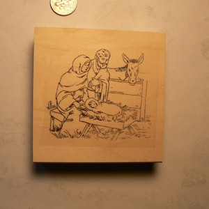 Sello de goma del Niño Jesús WM 2,5 x 2,2" P20